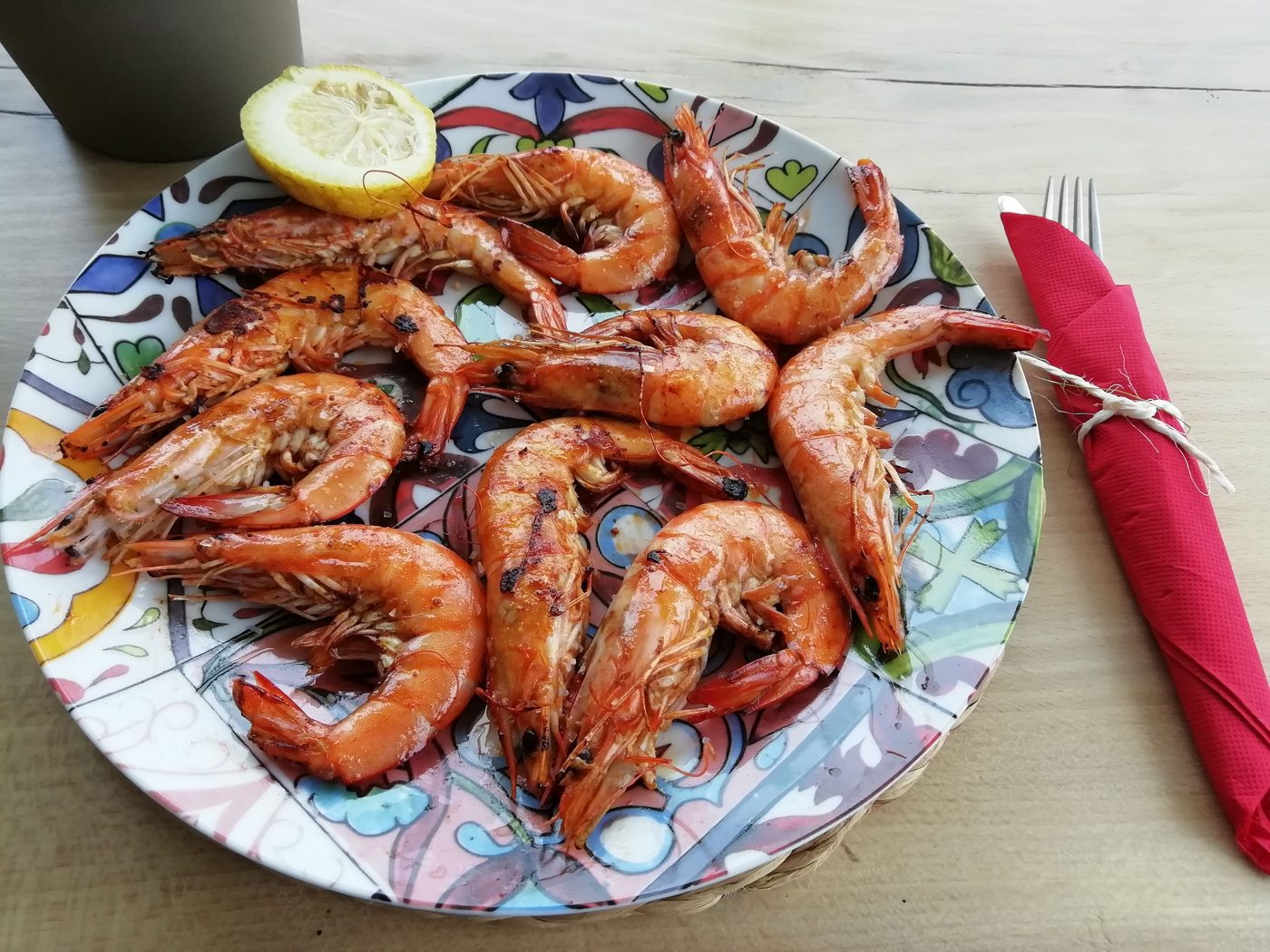 Gambas a la plancha del Cantábrico con limón — Wayve Bar